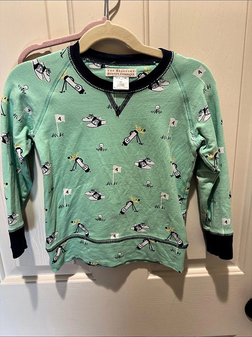 The Beaufort Bonnet Company Cassidy Crewneck- Golf size 3T